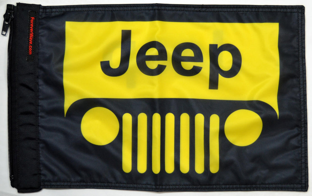 Forever Wave Specialty Car Flags Jeep Grill Flag Yellow Forever Wave - 5289