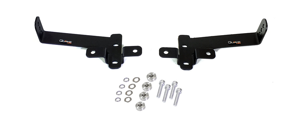 Quake LED Light Bar Jeep Wrangler JL/Gladiator Dual Pod/Single 20 Inch Light Bar Hood Hinge Mount - QBJ532