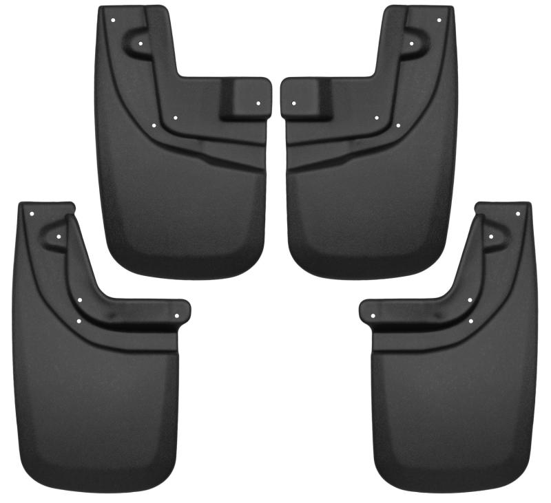 Husky Liners Mud Flaps Husky Liners 05-15 Toyota Tacoma w/ OEM Fender Flares Front and Rear Mud Guards - Black