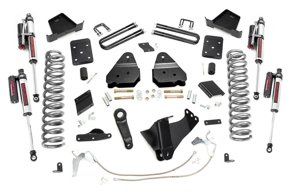 Rough Country Lift Kits 6 Inch Suspension Lift Kit Vertex 11-14 F-250 4WD Gas No Overloads Rough Country - 53350