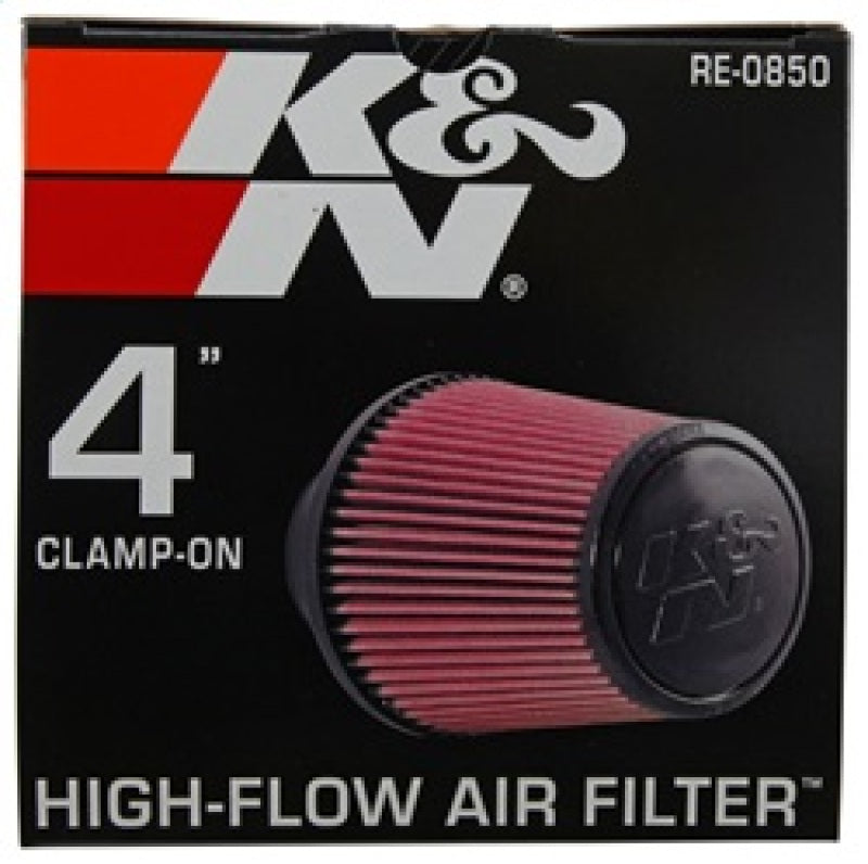 K&N Engineering Air Filters - Universal Fit K&N Universal Air Filter (4in. Flange / 6in. Base OD / 4-5/8in. Top OD / 6in. Height)