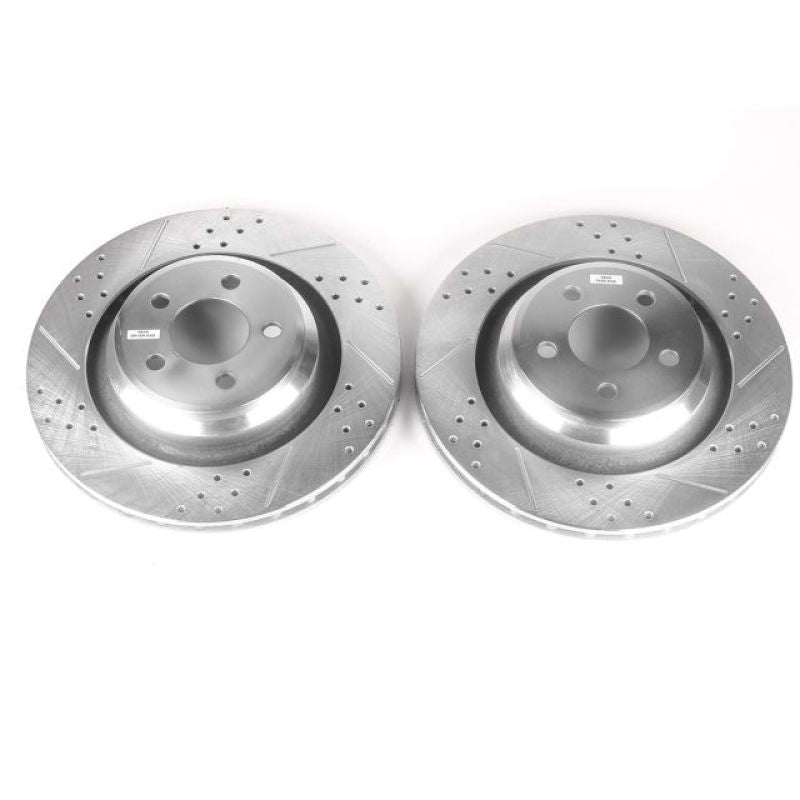 PowerStop Brake Rotors - Slot & Drilled Power Stop 05-10 Chrysler 300 Rear Evolution Drilled & Slotted Rotors - Pair