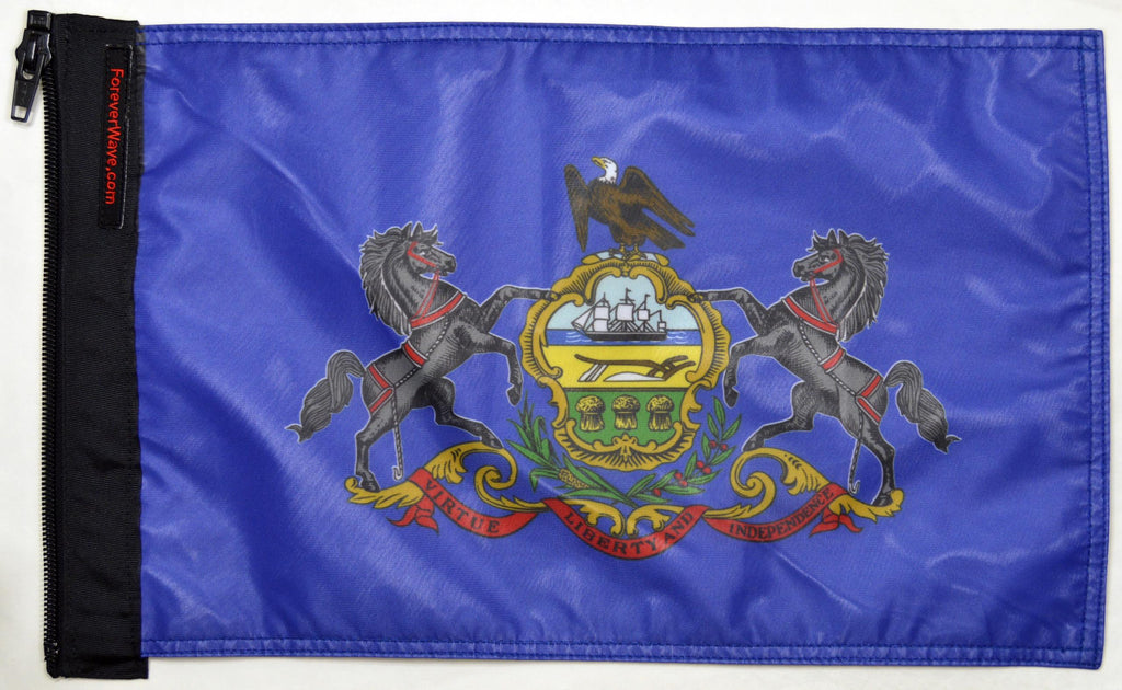 Forever Wave State Car Flags State Flag Pennsylviania Forever Wave - 5355