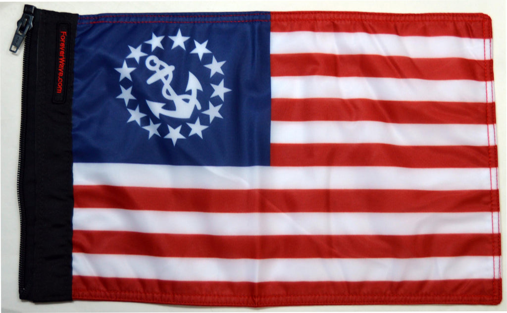 Forever Wave Nautical & Fish Flags US Yacht Ensign Nautical Flag Forever Wave - 5359