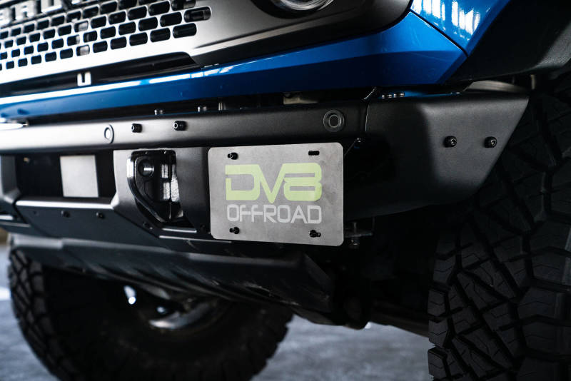 DV8 Offroad License Plate Relocation DV8 Offroad 21-22 Ford Bronco Factory Front Bumper License Relocation Bracket - Side