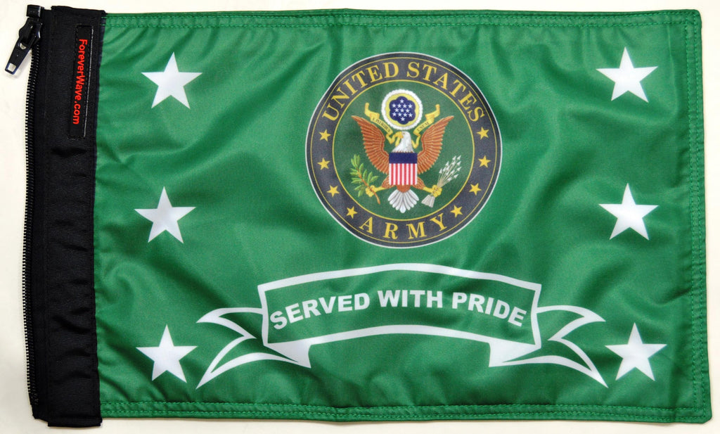 Forever Wave Military Car Flags Army Served With Pride Flag Forever Wave - 5370