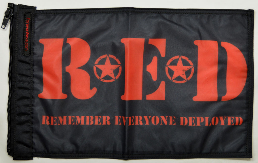 Forever Wave Military Car Flags Remember Everyone Deployed Flag Forever Wave - 5372