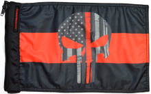 Load image into Gallery viewer, Forever Wave Military Car Flags Thin Red Line Punisher Flag Forever Wave - 5375