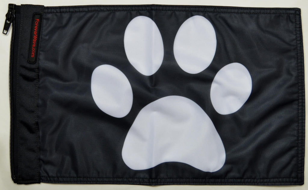 Forever Wave Specialty Car Flags Paw Print Flag Forever Wave - 5379