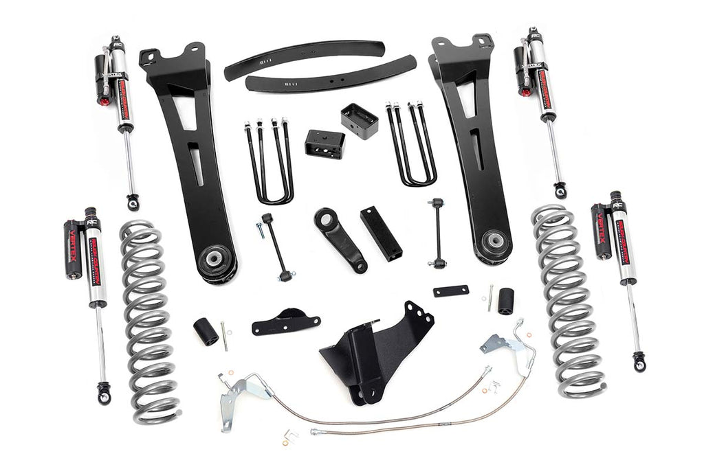 Rough Country Lift Kits 6 Inch Suspension Lift Kit Radius Arms w/Vertex Shocks 08-10 F-250/350 4WD Gas Rough Country - 53950
