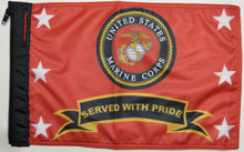 Load image into Gallery viewer, Forever Wave Military Car Flags Marines Served With Pride Flag Forever Wave - 5399