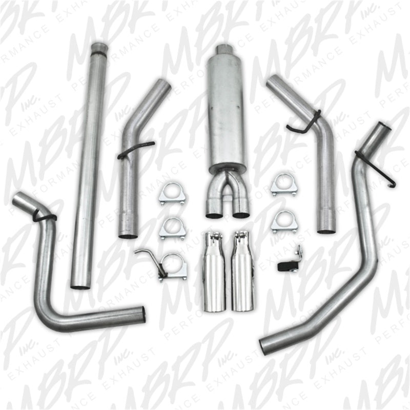 MBRP Catback MBRP 2009 Chev/GMC 1500 4.8/5.3L EC/CC (excluding 8 bed) Cat Back Dual Split Side