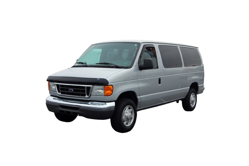 AVS Stone/Bug Deflectors AVS 92-07 Ford E-150 High Profile Bugflector II Hood Shield - Smoke