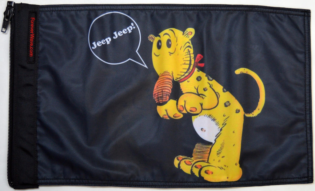 Forever Wave Specialty Car Flags Eugene The Jeep Flag Forever Wave - 5443