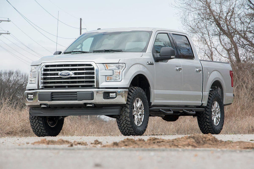 Rough Country Lift Kits 3.0 Inch Ford Bolt-On Arm Lift Kit w/ Vertex and V2 For 14-20 F-150 4WD Rough Country - 54557