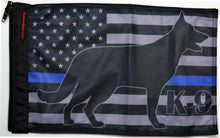 Load image into Gallery viewer, Forever Wave USA Car Flags USA Subdued Thin Blue Line K9 Flag Forever Wave - 5466