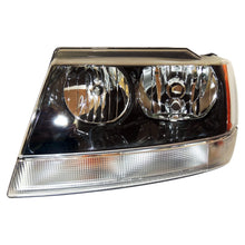 Load image into Gallery viewer, Crown Automotive Jeep Replacement Headlight Left Headlight w/o Headlamp Leveling for Jeep 1/15/2002-2004 WJ Grand Cherokee - 55155129AJ