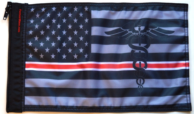 Forever Wave USA Car Flags USA Subdued Nurses Flag Forever Wave - 5519