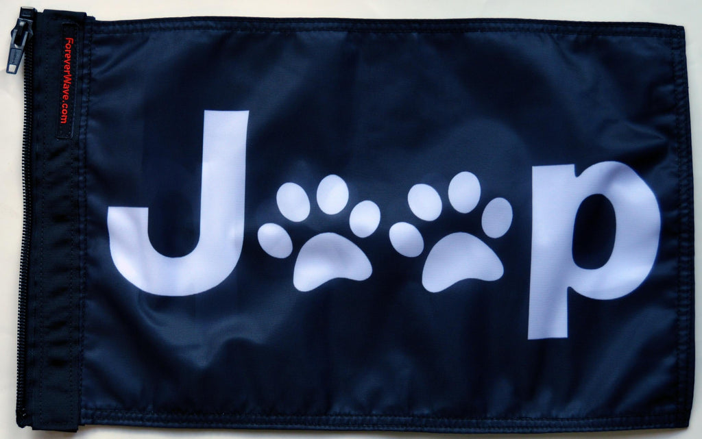 Forever Wave Specialty Car Flags Jeep Paws Flag Forever Wave - 5521