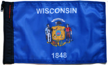 Load image into Gallery viewer, Forever Wave State Car Flags State Flag Wisconsin Forever Wave - 5522