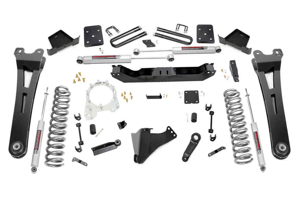 Rough Country Lift Kits 6 Inch Suspension Lift Kit w/Radius Arms 17-19 F-250/350 4WD Diesel 4 Inch Axle w/Overloads Rough Country - 55430