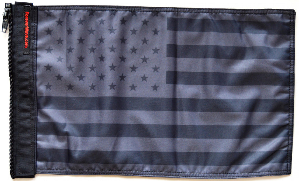 Forever Wave USA Car Flags USA Black Flag Forever Wave - 5557