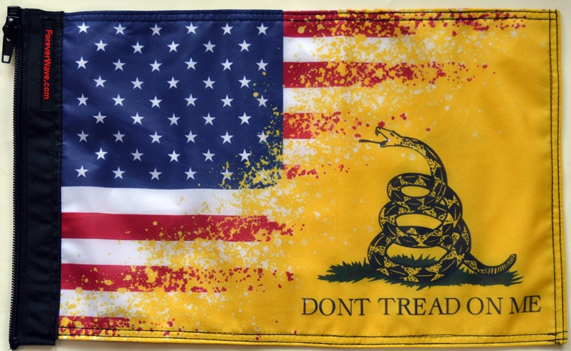 Forever Wave USA Car Flags USA Gadsden Flag Forever Wave - 5558