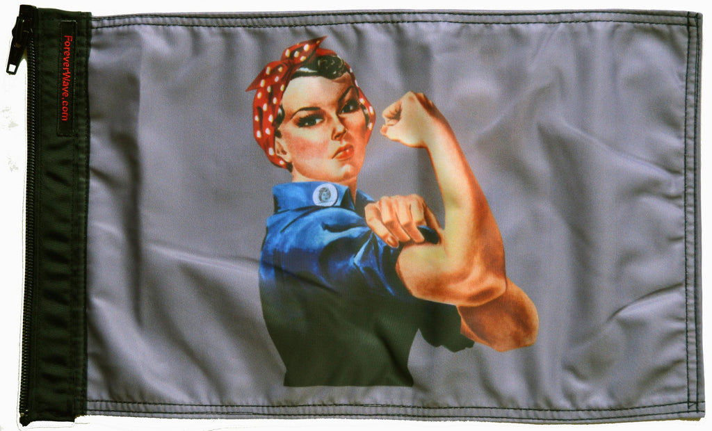 Forever Wave Specialty Car Flags Rosie The Riveter Flag Forever Wave - 5577