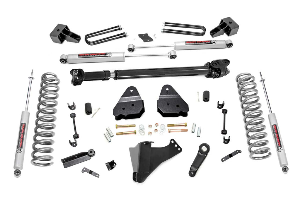 Rough Country Lift Kits 4.5 Inch Inch Ford Suspension Lift Kit w/ N3 Shocks and Front Driveshaft 17-20 F-350 4WD Diesel Dually Rough Country - 55931