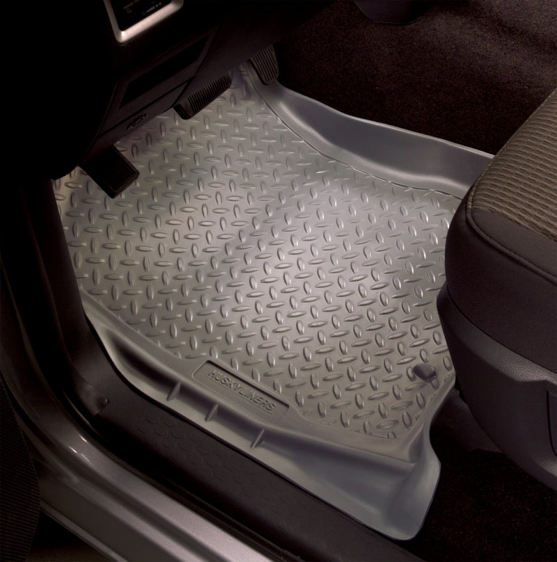 Husky Liners Floor Mats - Rubber Husky Liners 04 1/2-08 F-150 Super Cab Classic Style 2nd Row Black Floor Liners