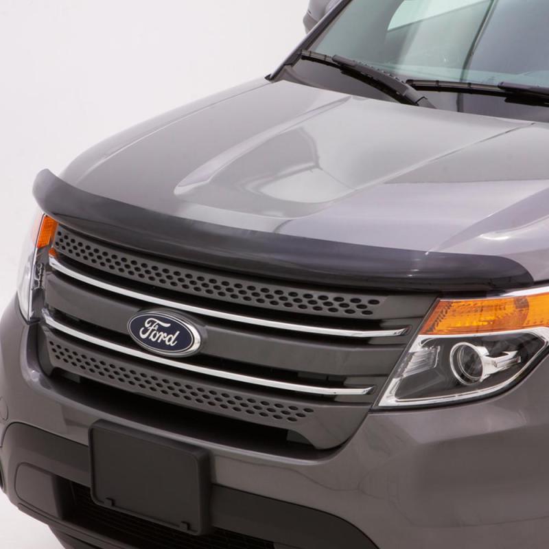 AVS Stone/Bug Deflectors AVS 11-15 Ford Explorer (Excl. Sport Model) High Profile Bugflector II Hood Shield - Smoke