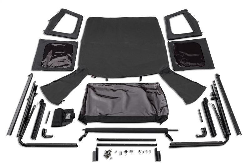 Rugged Ridge Soft Tops Rugged Ridge Complete Soft Top w/Black Frame 76-95 Jeep Wrangler CJ/YJ