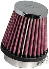 Load image into Gallery viewer, K&amp;N Engineering Air Filters - Universal Fit K&amp;N Universal Chrome Filter 1 15/16 inch FLG / 3 inch Base / 2 inch Top / 3 inch Height