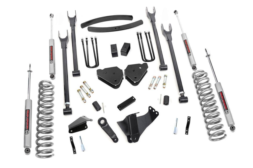 Rough Country Lift Kits 6 Inch Ford 4-Link Suspension Lift Kit 05-07 F-250/350 Diesel-w/o Overloads Rough Country - 579.20