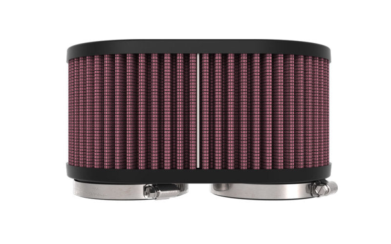 K&N Engineering Air Filters - Universal Fit K&N 2-1/8in DUAL FLG 6-1/4 X 4inOD 3inH Universal Clamp-On Air Filter
