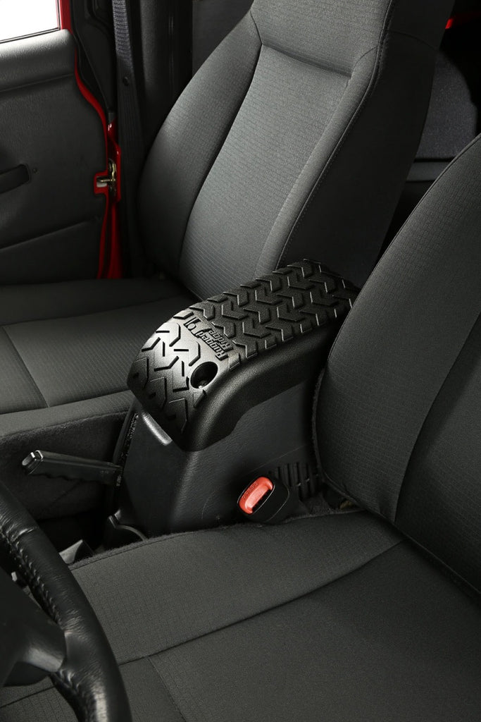 Rugged Ridge Interior Lighting Rugged Ridge Center Console Cover Black 02-06 TJ