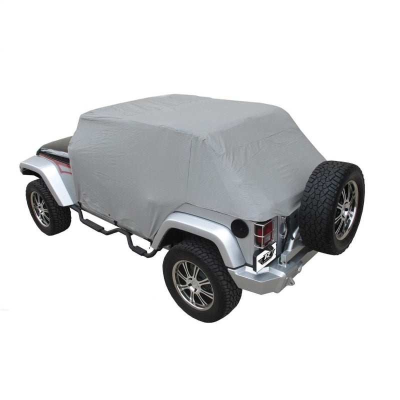 Rampage Car Covers Rampage 2007-2018 Jeep Wrangler(JK) Unlimited Cab Cover With Door Flaps - Grey