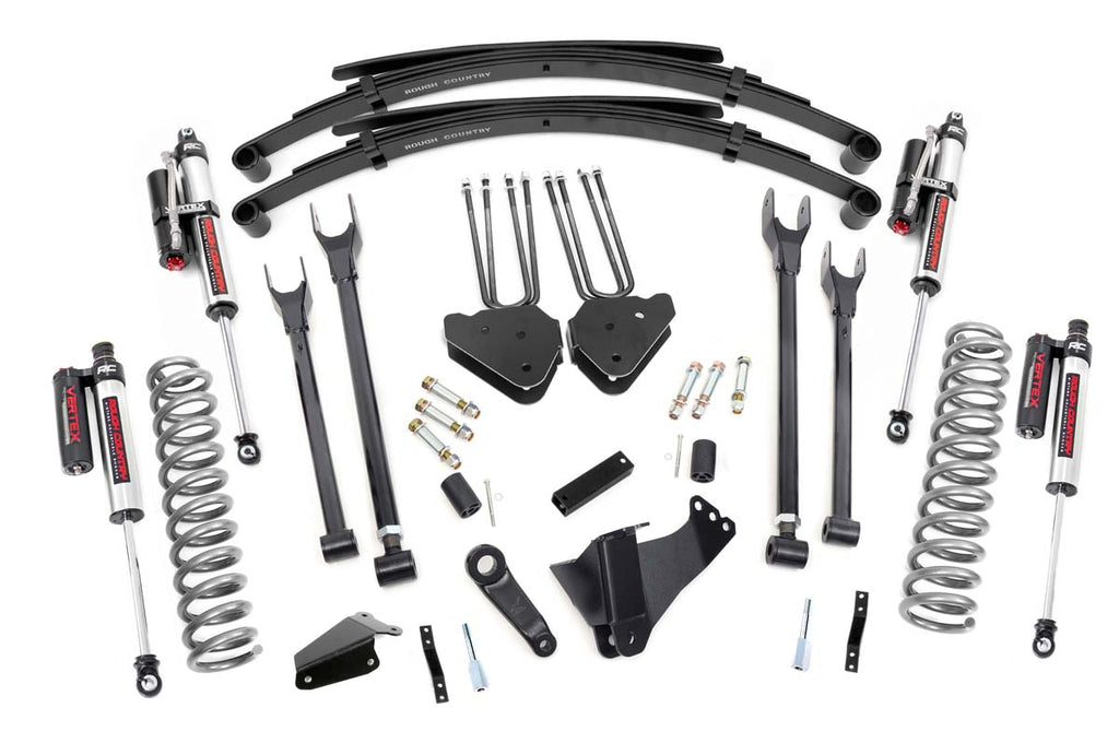 Rough Country Lift Kits 8 Inch Ford 4-Link Suspension Lift System w/Vertex Shocks 05-07 F-250/350 4WD Diesel Rough Country - 59050