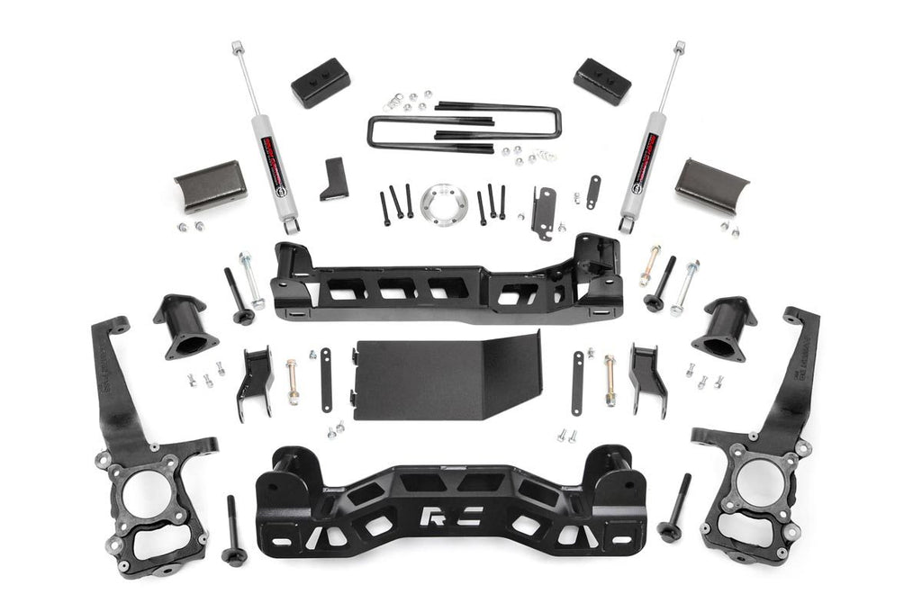 Rough Country Lift Kits 4 Inch Suspension Lift Kit Strut Spacers 09-10 F-150 4WD Rough Country - 59930