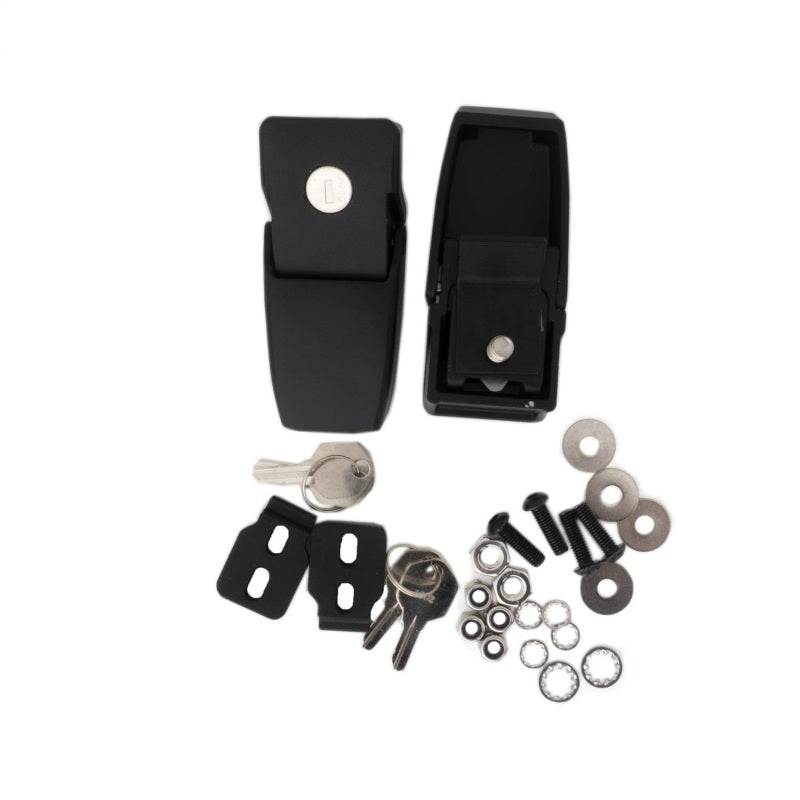 Rampage Hood Pins Rampage 2018-2019 Jeep Wrangler(JL) Sport 2-Door Locking Hood Catches - Black