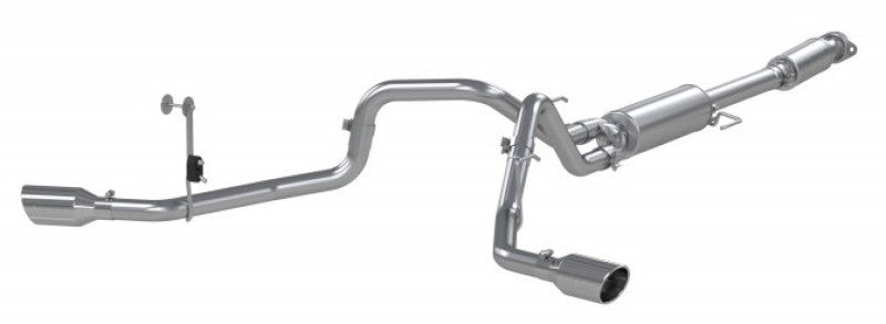 MBRP Catback MBRP 2021+ Ford F150 2.7L/3.5L/5.0L 3in Aluminized Steel Cat-Back 2.5in Dual Split Side Exhaust
