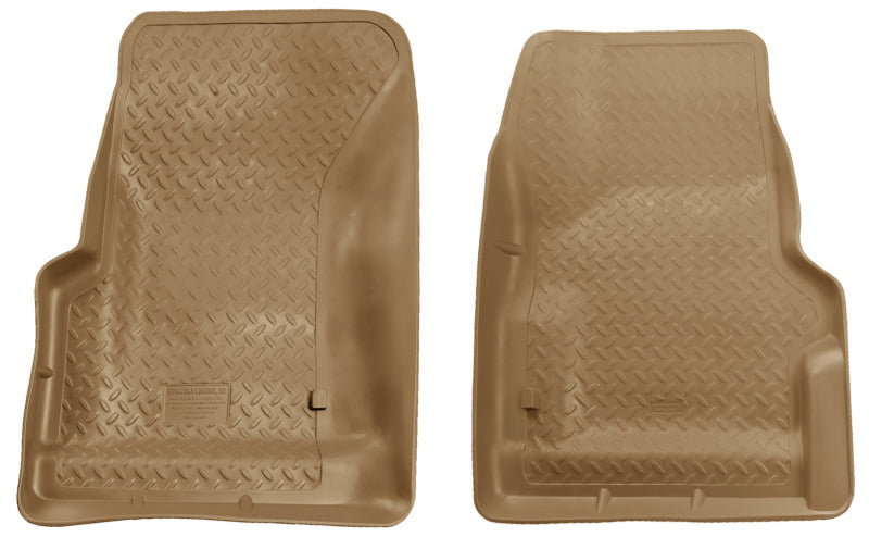 Husky Liners Floor Mats - Rubber Husky Liners 97-06 Jeep Wrangler Classic Style Tan Floor Liners