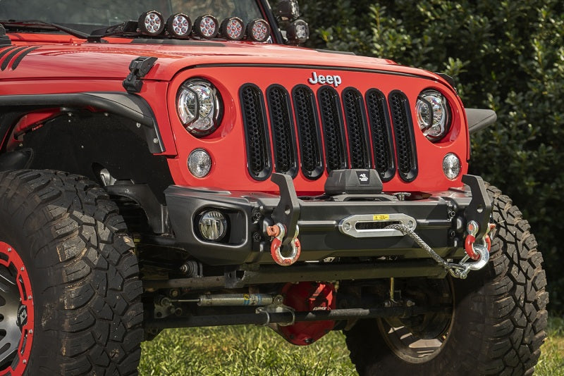 Rugged Ridge Bumpers - Steel Rugged Ridge 07-18 Jeep Wrangler JK Arcus Front Bumper Set w/Tray & Hooks