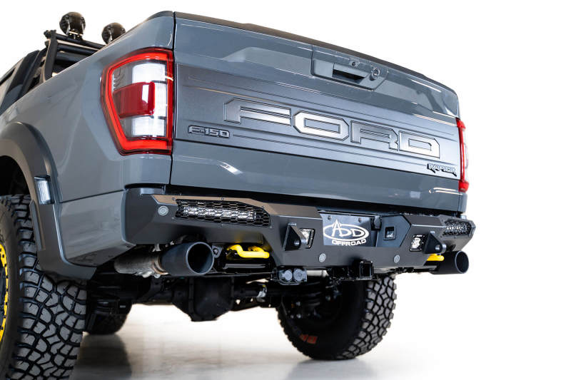 Addictive Desert Designs Bumpers - Steel Addictive Desert Designs 21-22 Ford Raptor HoneyBadger Rear Bumper