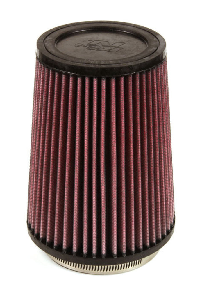 K&N Engineering Air Filters - Universal Fit K&N Filter Universal Rubber Filter 4 inch Flange 5 3/8 inch Base 4 3/8 inch Top 7 inch Height