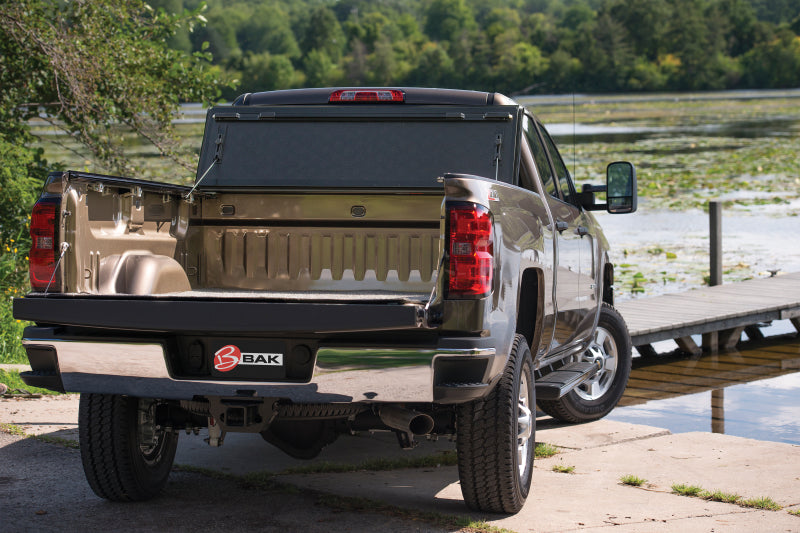 BAK Tonneau Covers - Hard Fold BAK 19-20 Chevy Silverado 5ft 8in Bed (New Body Style) BAKFlip FiberMax