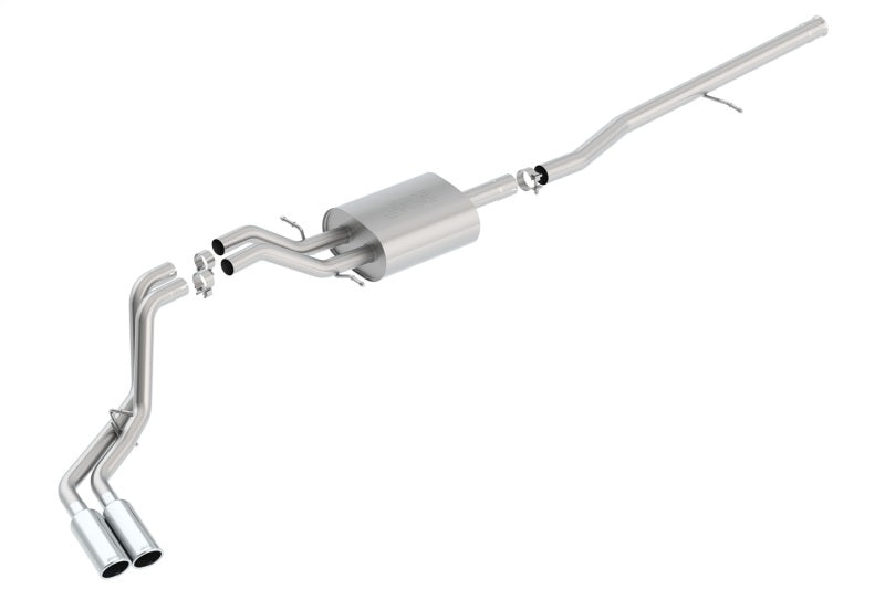 Borla Catback Borla S-Type Cat-Back 14 Sierra 1500 Ext. Cab Stnd Bed/CC Short Bed 143.5in WB Side Exit Exhaust