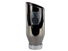 Load image into Gallery viewer, aFe Catback aFe MACHForce XP Exhausts Tips SS-304 EXH Tip 4In x 6Out x 15L Bolt-On (blk chrome)