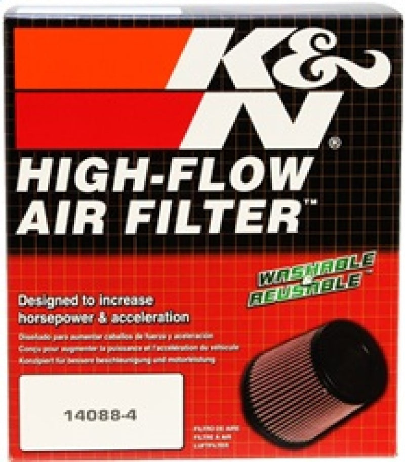 K&N Engineering Air Filters - Universal Fit K&N Filter Universal X Stream Clamp-On 3 inch Flange 6 inch Base  5 inch Top 5 9/16 inch Height