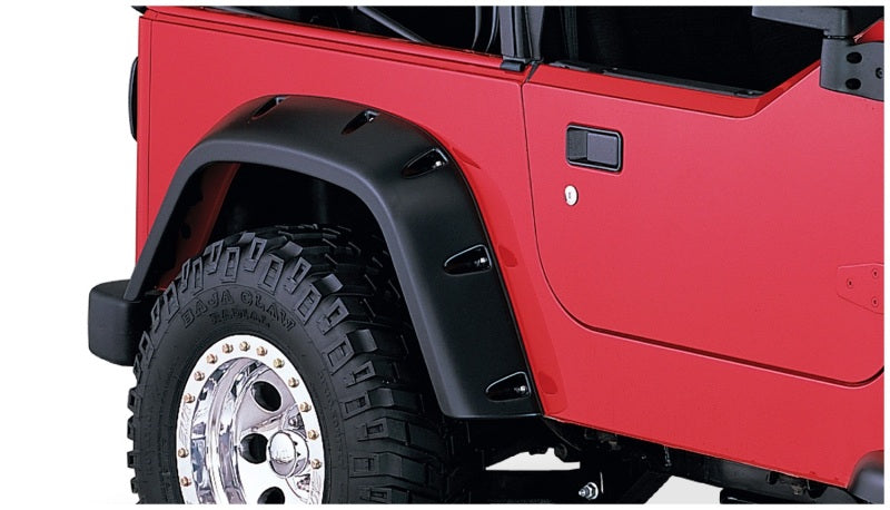 Bushwacker Fender Flares Bushwacker 97-06 Jeep TJ Pocket Style Flares 4pc - Black